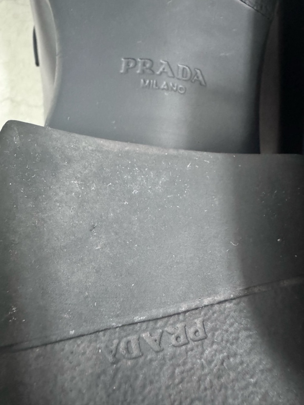 Prada Black Leather Derby Shoes size 36.5 with box - Picture 13 of 17